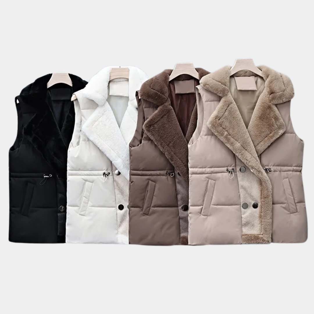 Women’s Faux-Fur Lined Puffer Vest