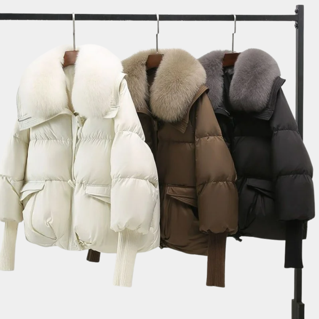 Women’s Luxe Fur-Collar Puffer Jacket