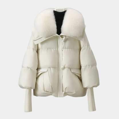 Women’s Luxe Fur-Collar Puffer Jacket