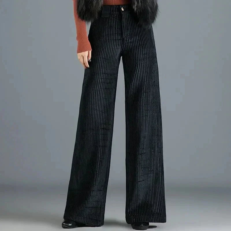 The Verona Velvet Wide-Leg Trousers