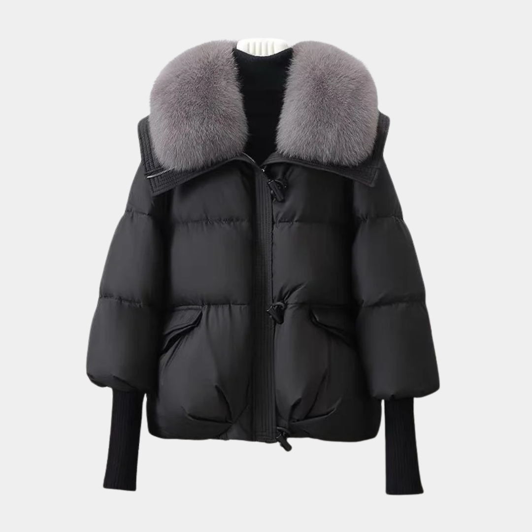 Women’s Luxe Fur-Collar Puffer Jacket