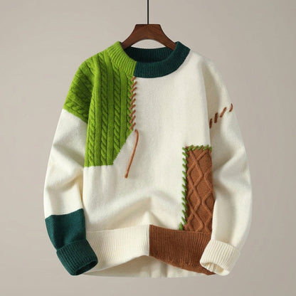 Noir Patchwork Knit
