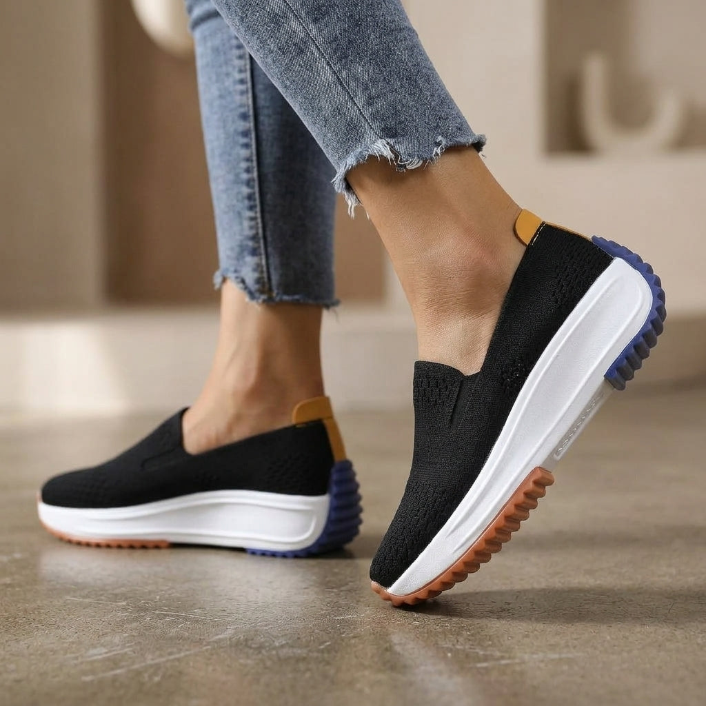 Rose Knit Slip Orthopedic Sneakers