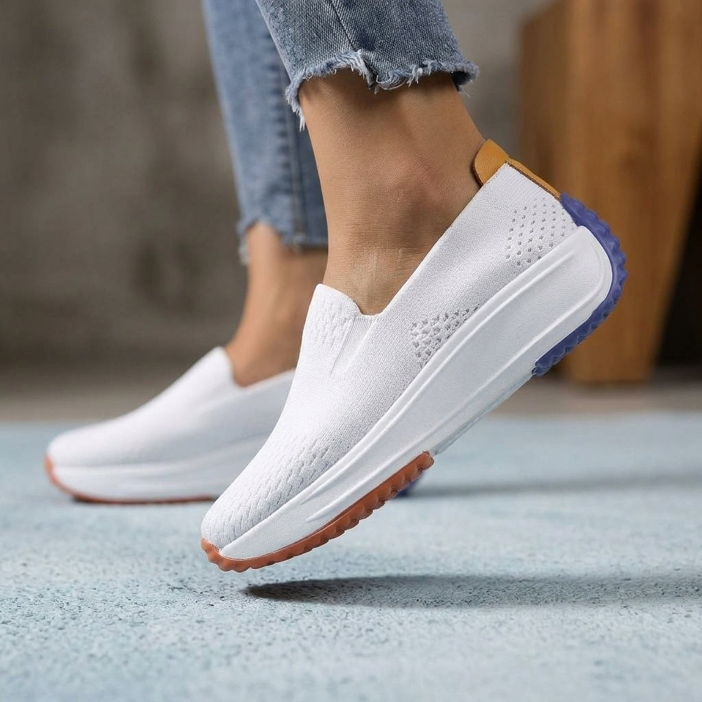 Rose Knit Slip Orthopedic Sneakers