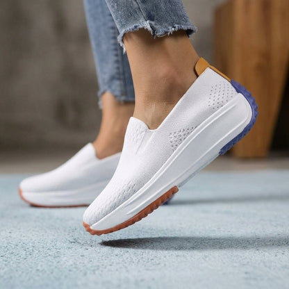 Rose Knit Slip Orthopedic Sneakers