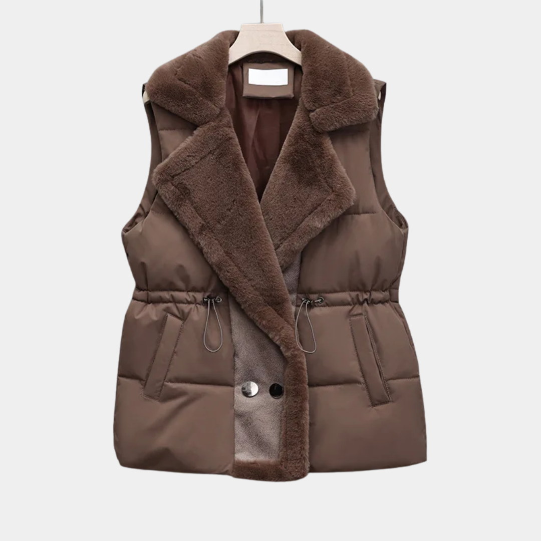 Women’s Faux-Fur Lined Puffer Vest