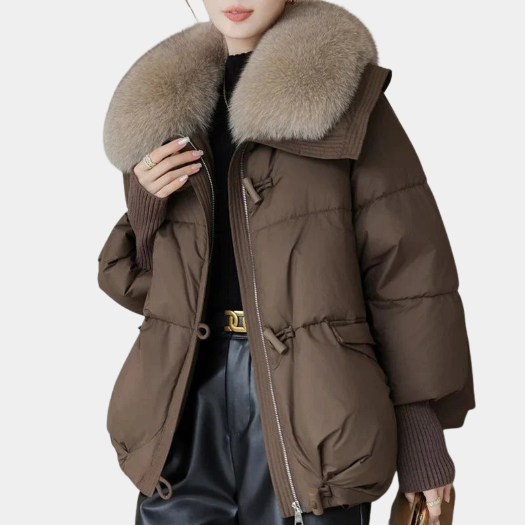 Women’s Luxe Fur-Collar Puffer Jacket