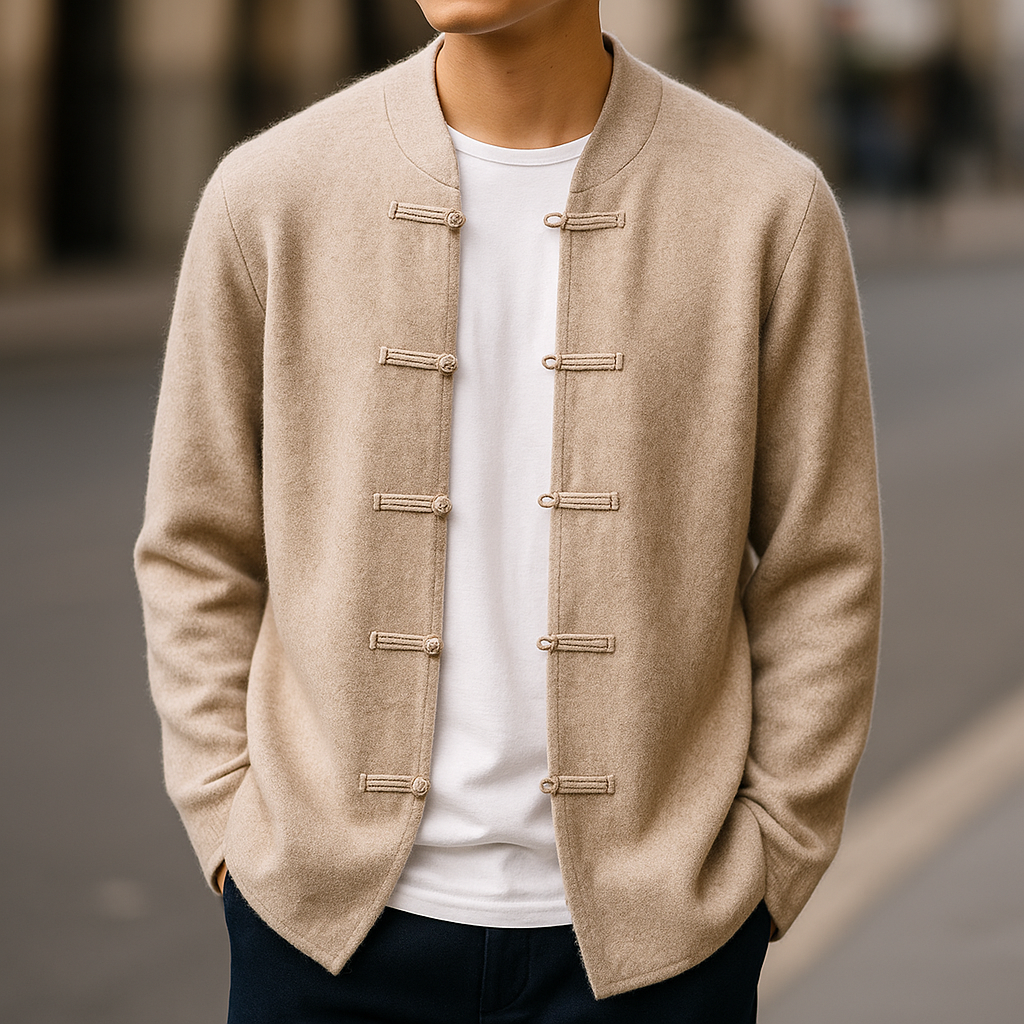 The Kyoto Minimalist Button Cardigan