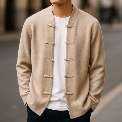The Kyoto Minimalist Button Cardigan