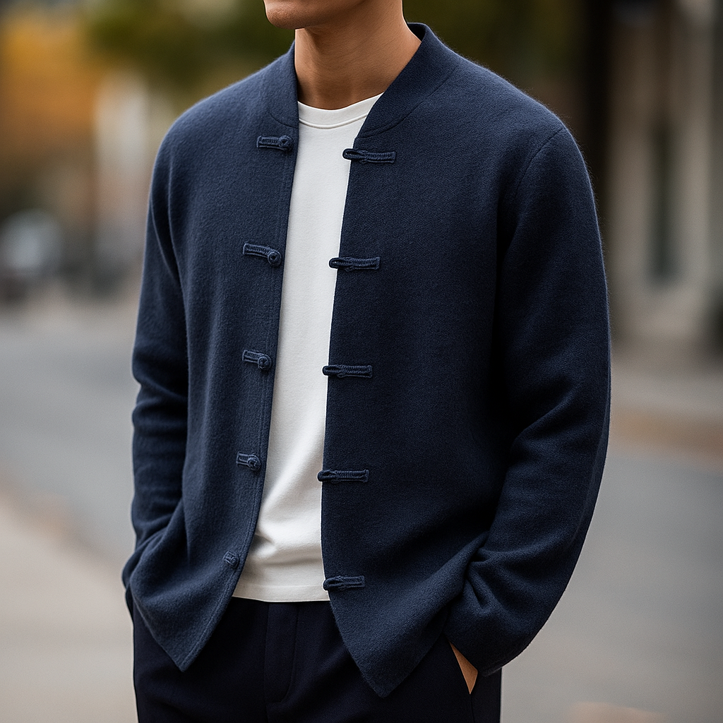 The Kyoto Minimalist Button Cardigan