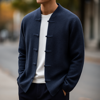 The Kyoto Minimalist Button Cardigan