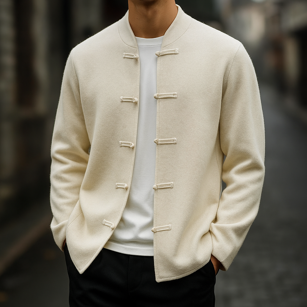 The Kyoto Minimalist Button Cardigan