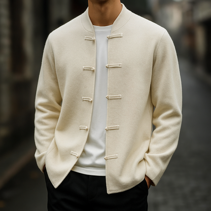 The Kyoto Minimalist Button Cardigan