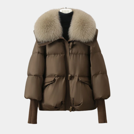 Women’s Luxe Fur-Collar Puffer Jacket