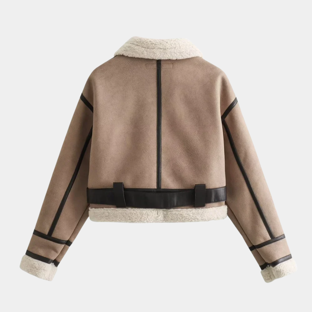 Women’s Faux Shearling Aviator Jacket