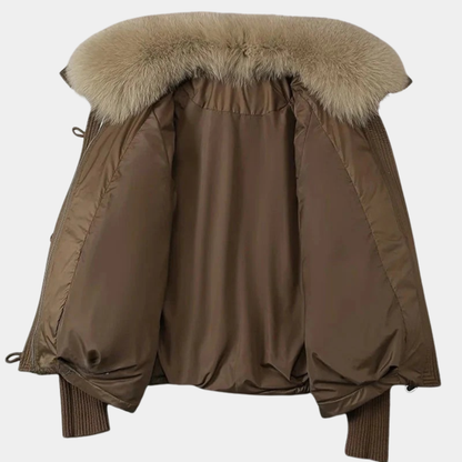 Women’s Luxe Fur-Collar Puffer Jacket