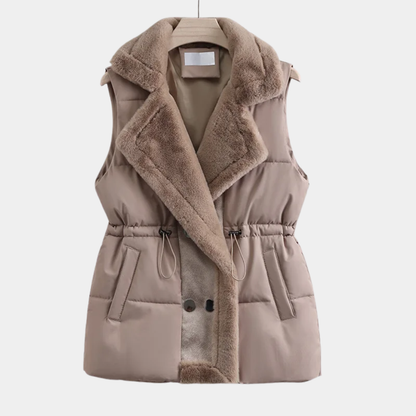 Women’s Faux-Fur Lined Puffer Vest