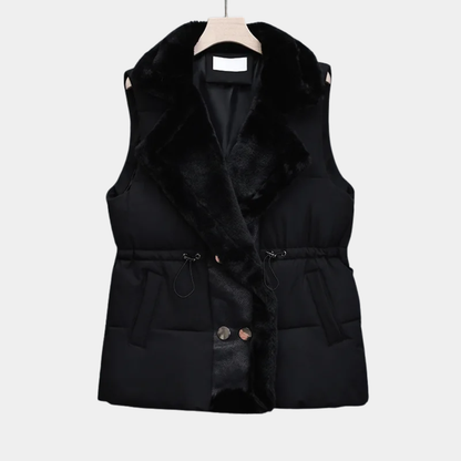 Women’s Faux-Fur Lined Puffer Vest