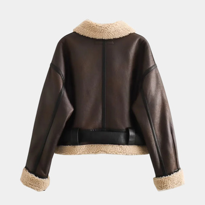 Women’s Faux Shearling Aviator Jacket