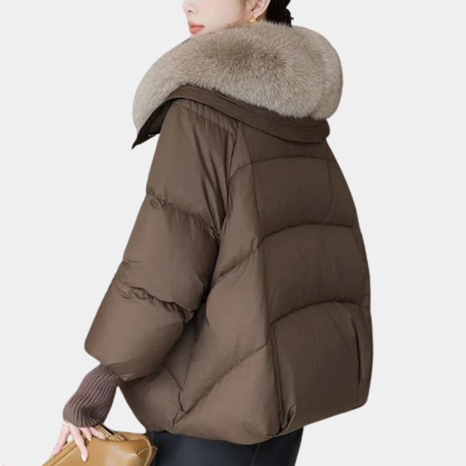Women’s Luxe Fur-Collar Puffer Jacket