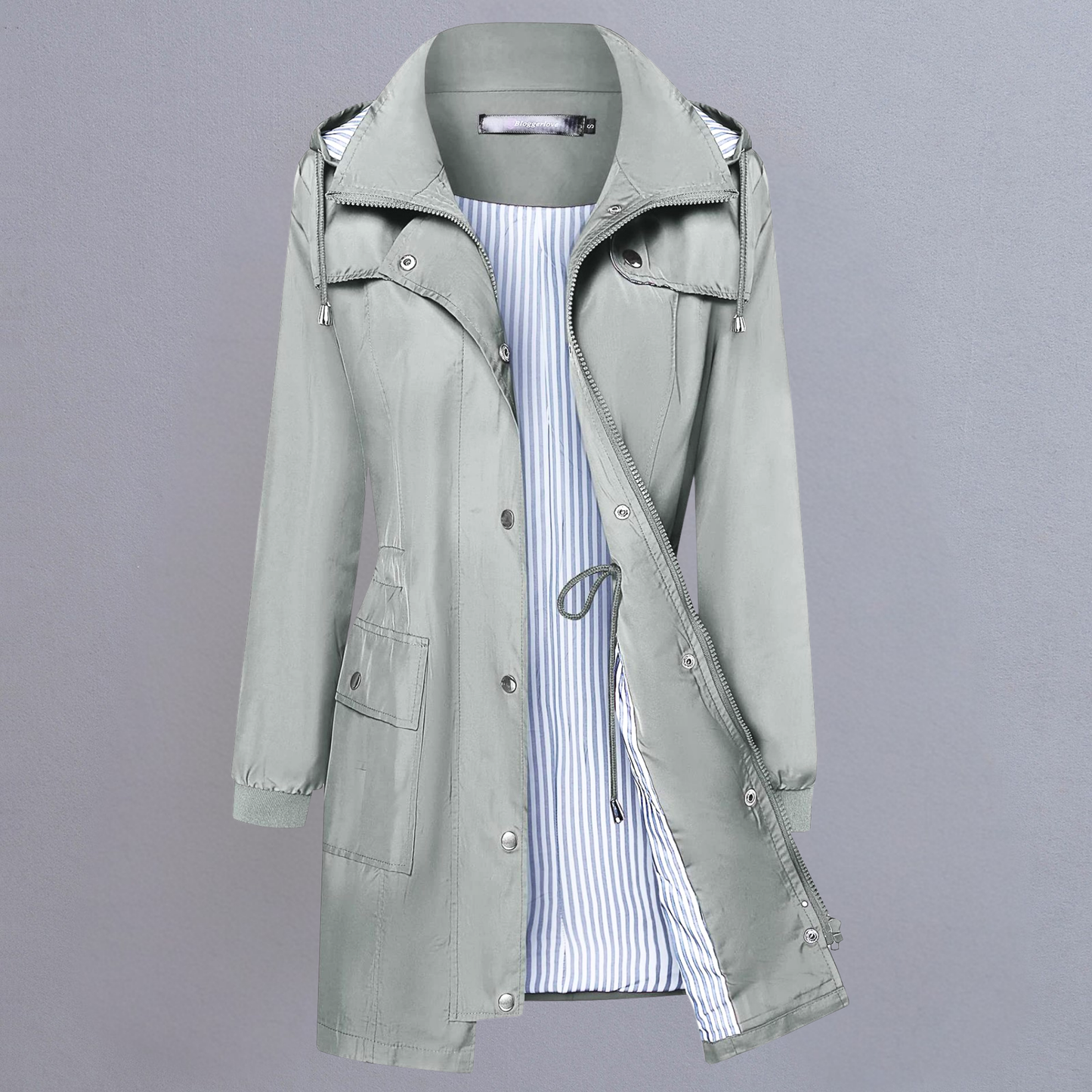 Women’s Lightweight Waterproof Hooded Parka – Windbreaker Coat