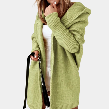 Cozy Hooded Knit Cardigan