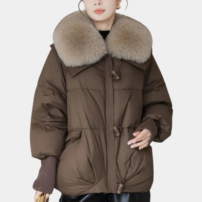 Women’s Luxe Fur-Collar Puffer Jacket