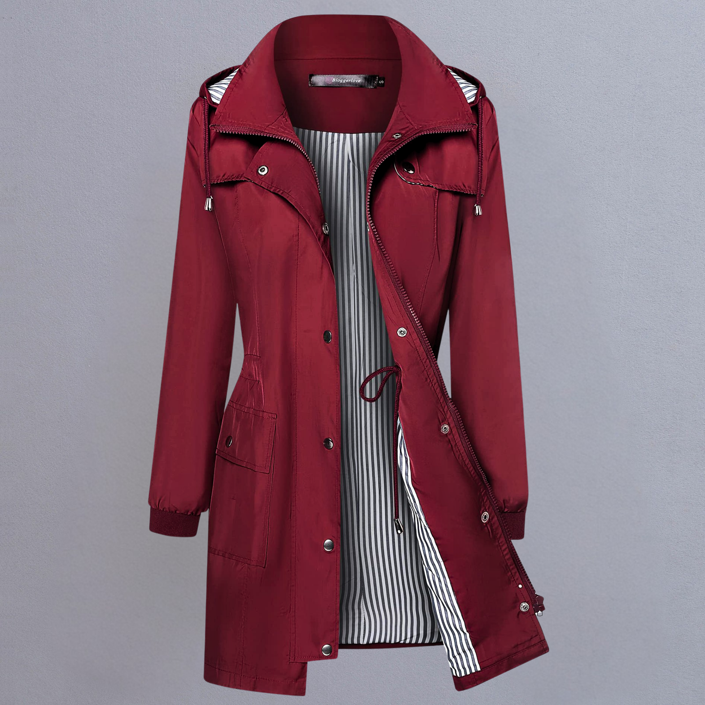 Women’s Lightweight Waterproof Hooded Parka – Windbreaker Coat