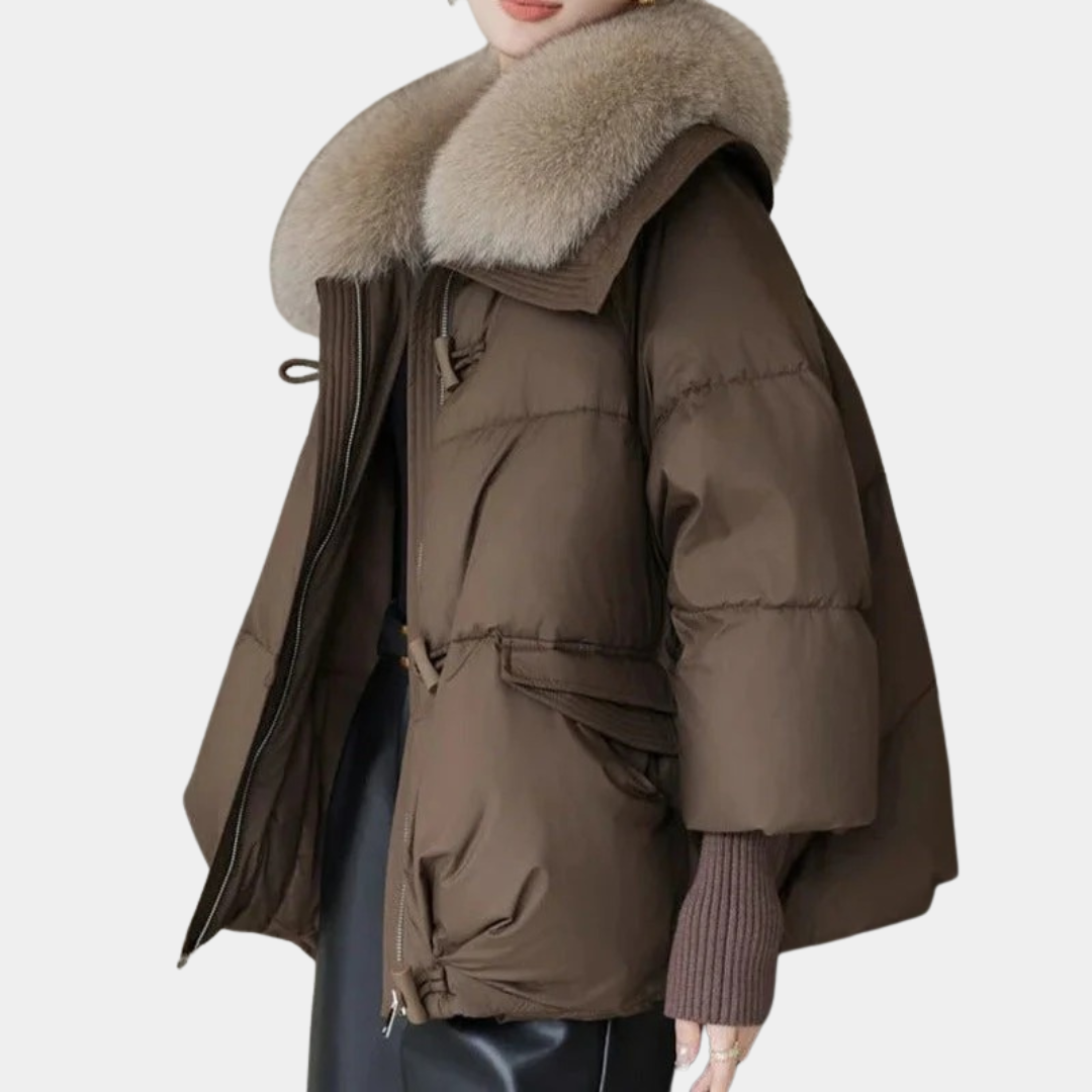 Women’s Luxe Fur-Collar Puffer Jacket