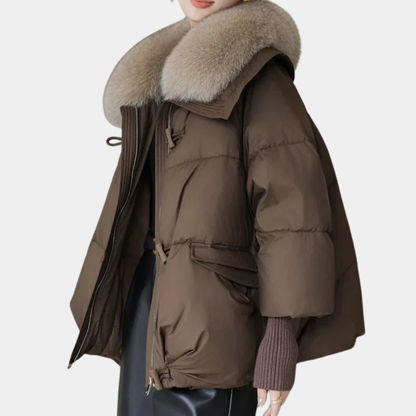 Women’s Luxe Fur-Collar Puffer Jacket