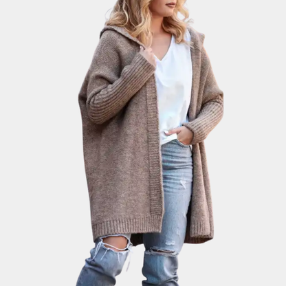 Cozy Hooded Knit Cardigan
