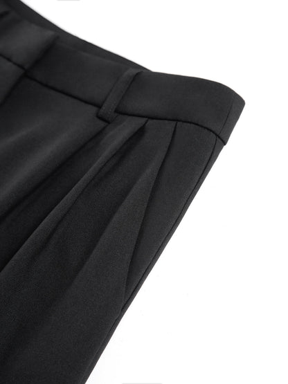 High-Waisted Wide-Leg Trousers