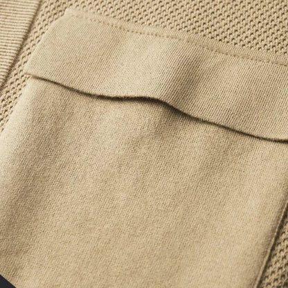 Men’s Minimalist Textured Knit Cardigan