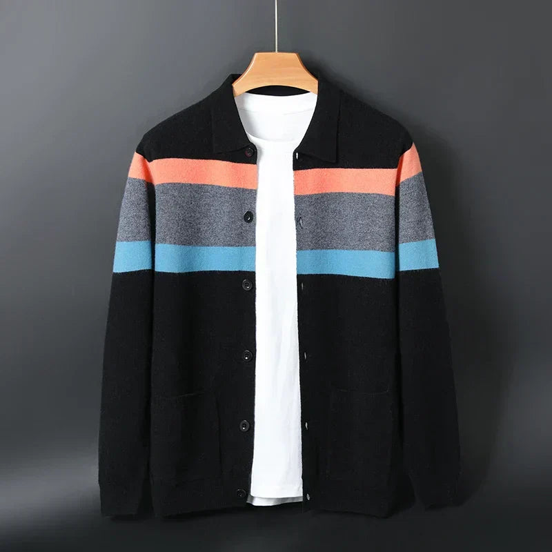 The Heritage Stripe Knit Cardigan