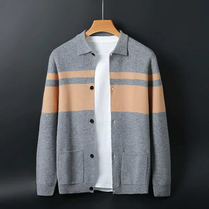 The Heritage Stripe Knit Cardigan