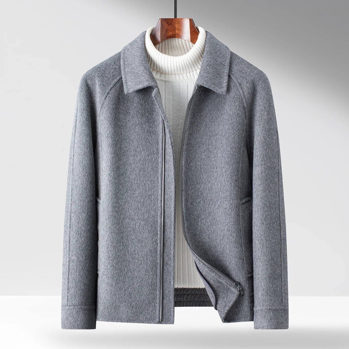 Men’s Wool-Blend Zip-Up Jacket