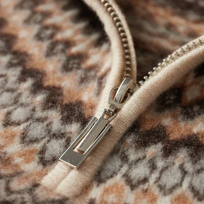 The Nordic Crest Half-Zip Knit Sweater