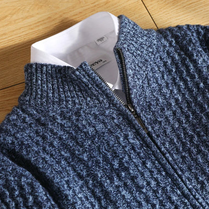 The Alpine Weave Zip Cardigan