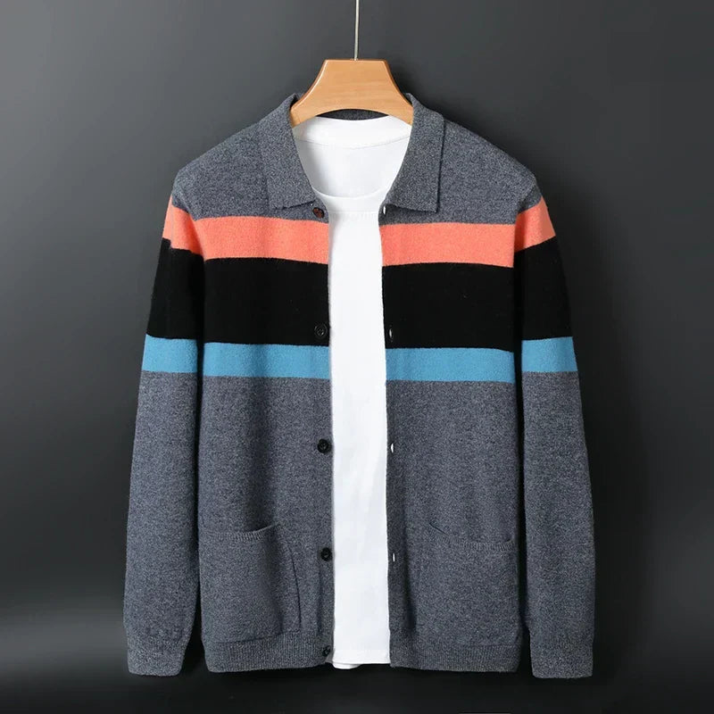 The Heritage Stripe Knit Cardigan