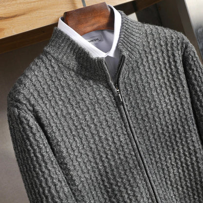 The Alpine Weave Zip Cardigan