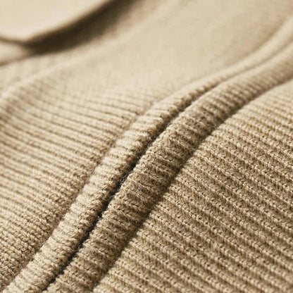 Men’s Minimalist Textured Knit Cardigan