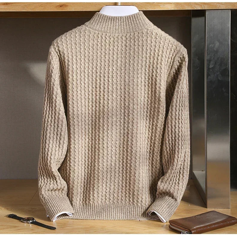The Alpine Weave Zip Cardigan