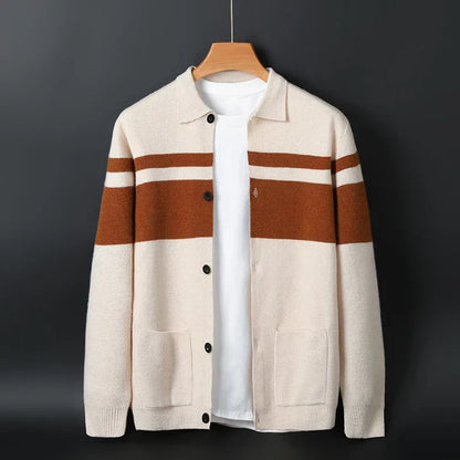The Heritage Stripe Knit Cardigan