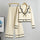 Elegant Two-Piece Women’s Contrast-Trim Suit Set