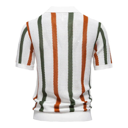 The Riviera Retro Knit Polo