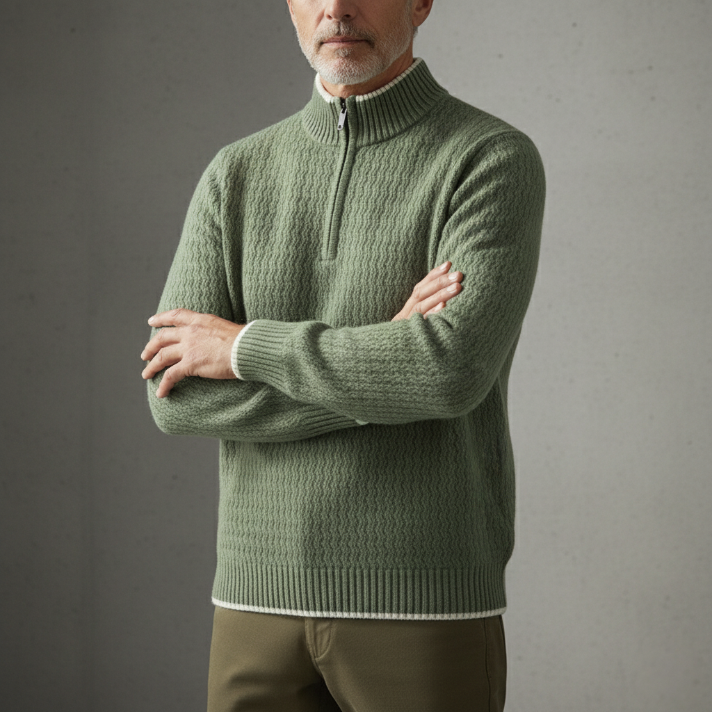 Larnaka Cotton Quarter-Zip