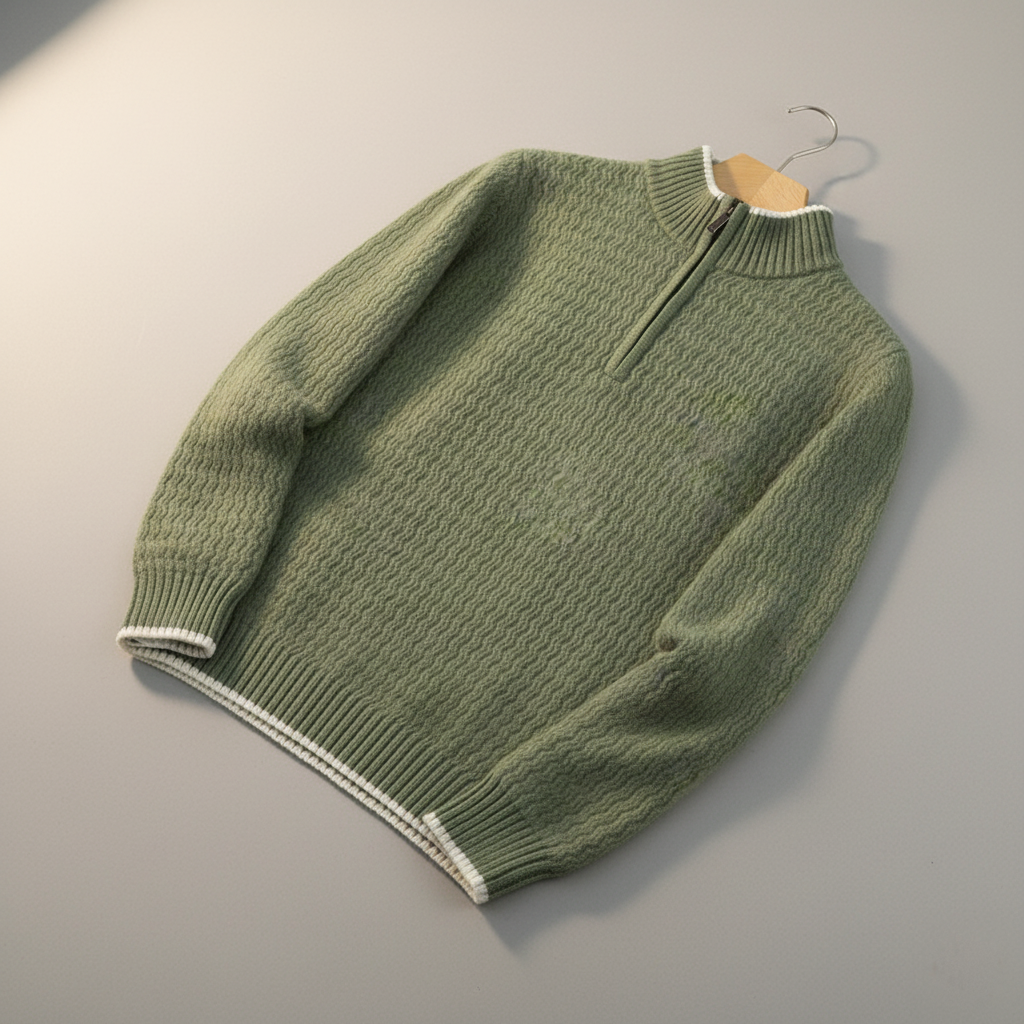 Larnaka Cotton Quarter-Zip
