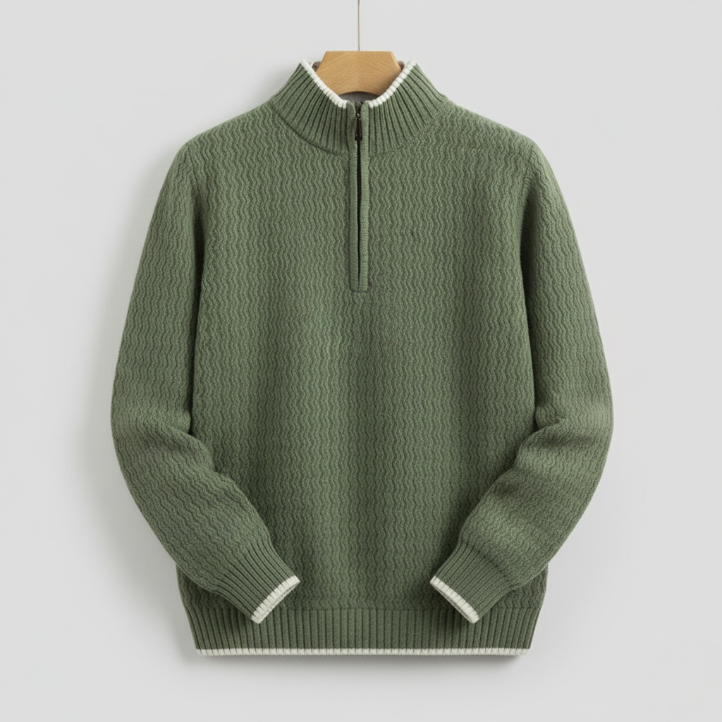 Larnaka Cotton Quarter-Zip