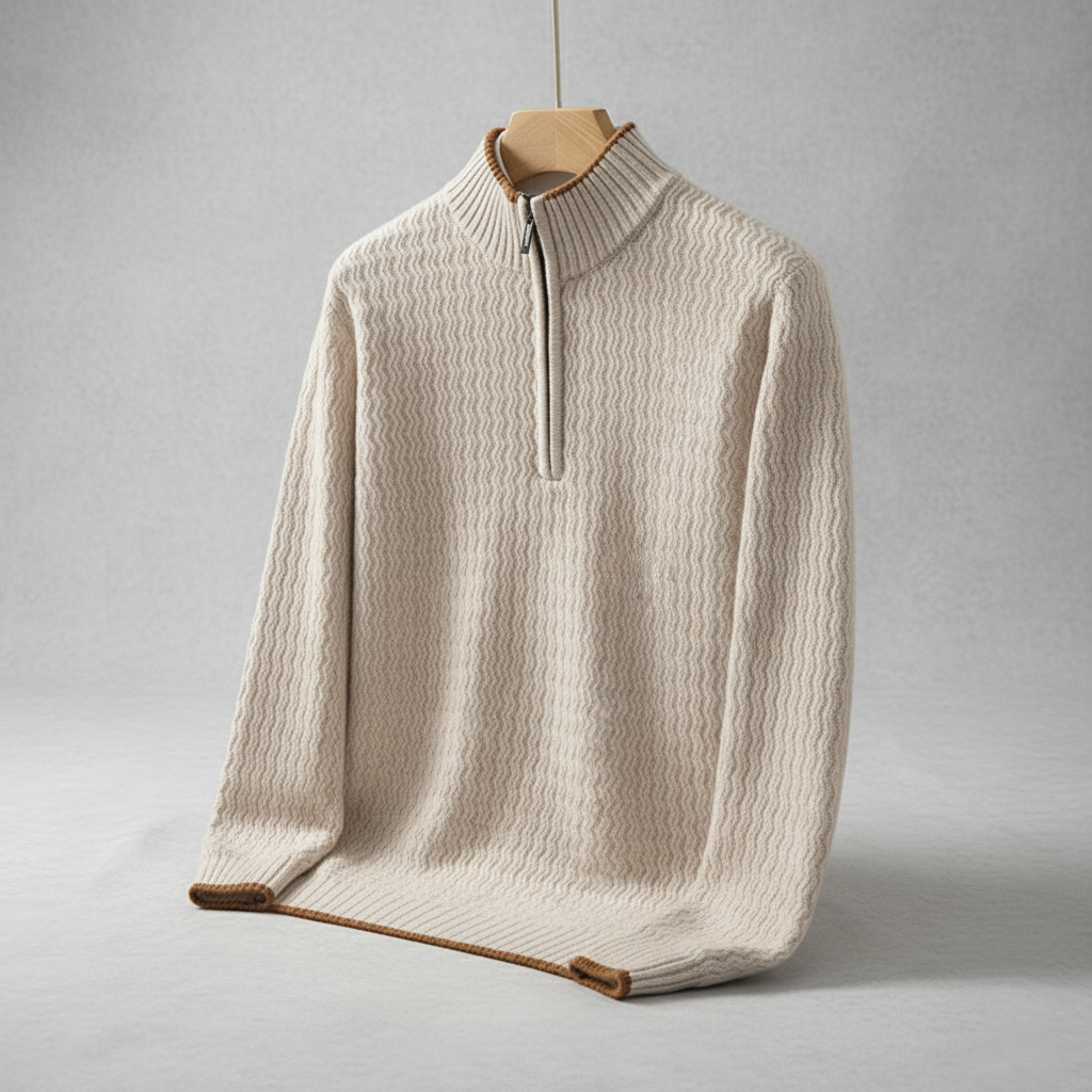 Larnaka Cotton Quarter-Zip