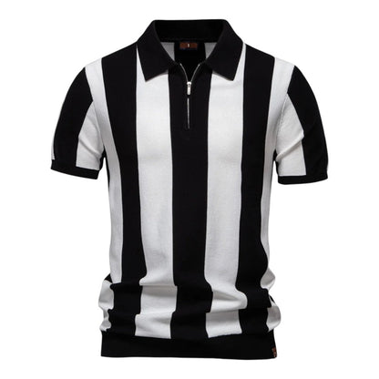 The Monaco Nautical Zip Polo